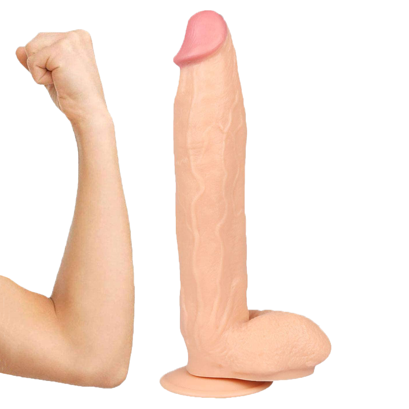 Big penis oversized and long G-spot vibrator masturbation device for female fake penis sex products