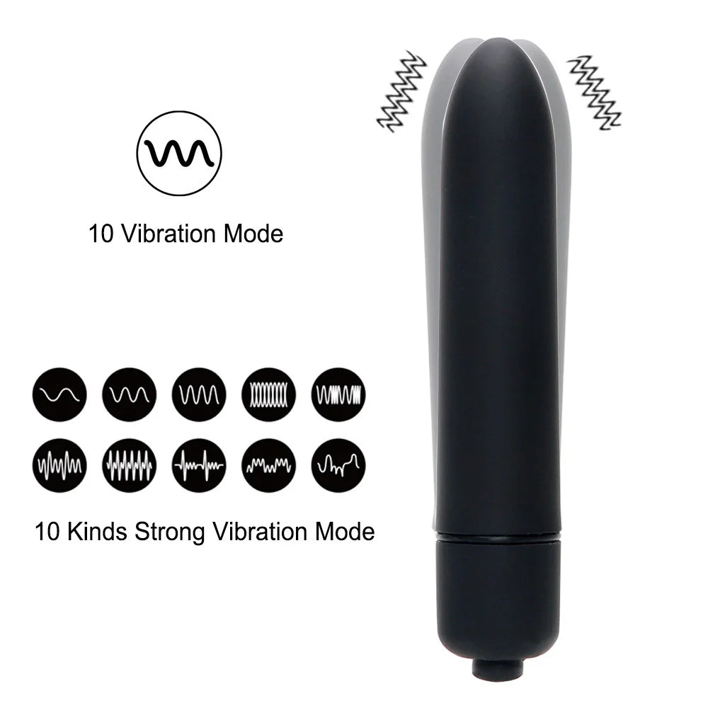 Vibrador con tapón anal