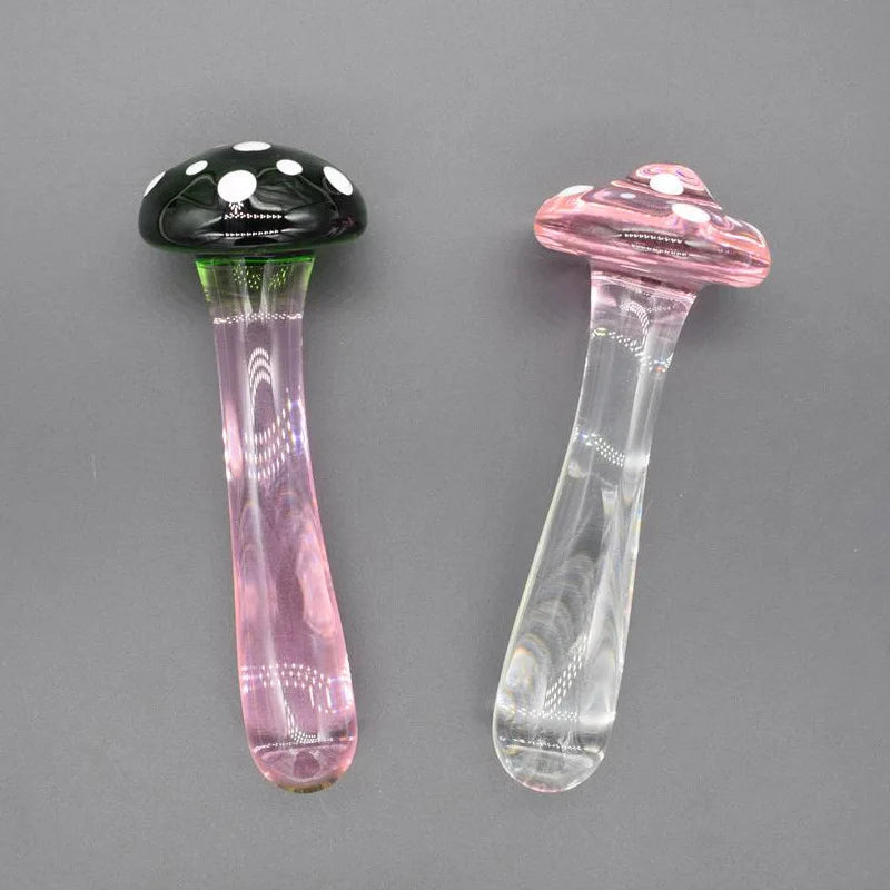 Mushroom Glass Dildo