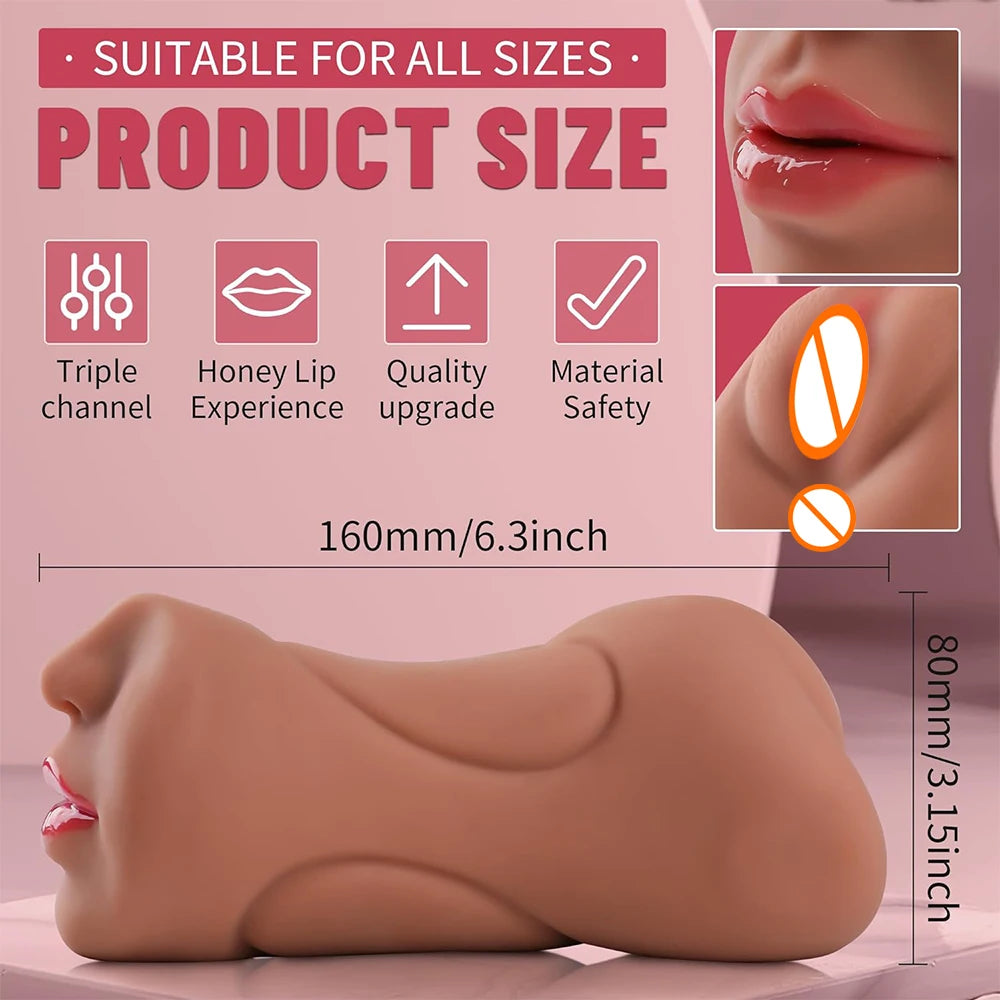 3in1 silicone masturbator