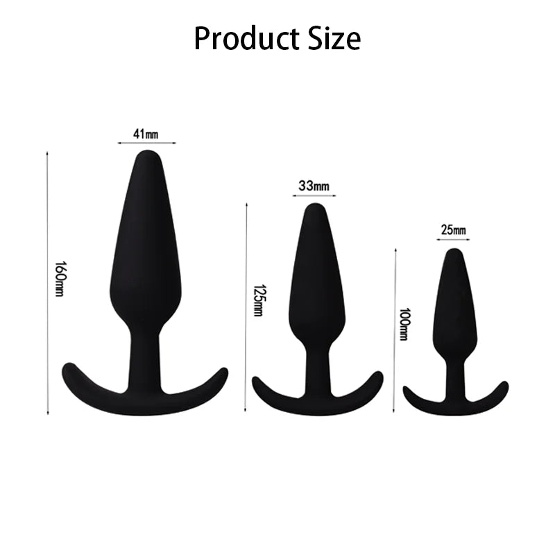 Prostate Massage 3 Different  Plugs