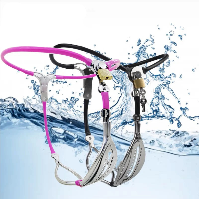 Stainless Steel Female Chastity Belt