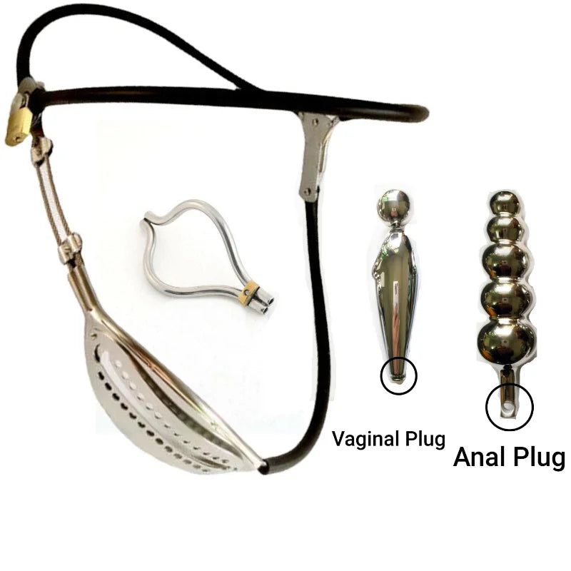 Stainless Steel Female Chastity Belt